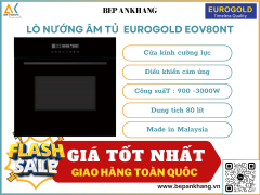 Lò nướng âm tủ Eurogold EOV80NT - Made in Malaysia
